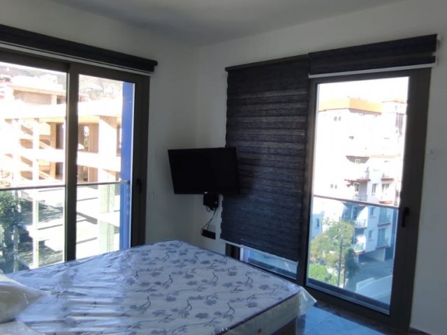 2+1 Furnished Flat For Rent In Apartment With Pool In Kyrenia Center