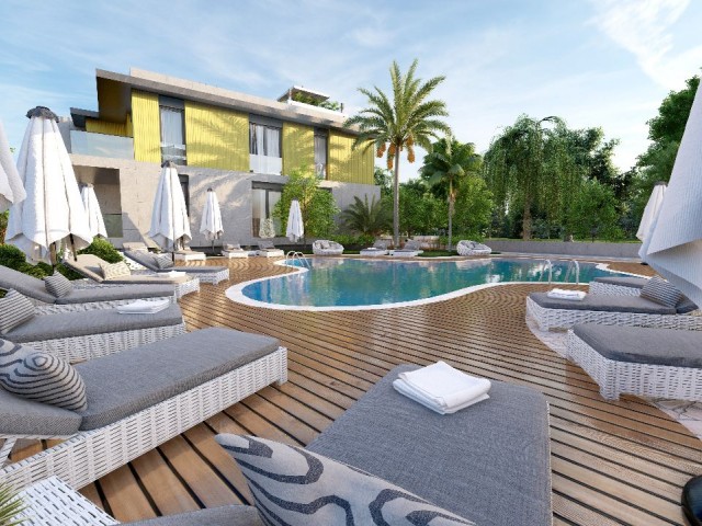 NEW PROJECT NEAR NECAT BRITISH COLLEGE IN ALSANCAK, KYRENIA!!!! 1+1 AND 2+1 FLATS FOR SALE IN A SITE WITH POOL!!!! MISSABLE OPPORTUNITY!!! HIGH RENTAL INCOME!!!