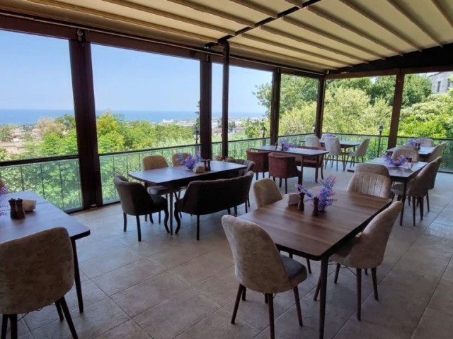 RESTAURANT FOR SALE IN WORKING CONDITION WITH MOUNTAIN AND SEA VIEWS IN KYRENIA LAPTADA!!!