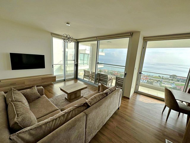 Apartment 2+1 in Abelia, in Bogaz, stunning panoramas of the sea and mountains!