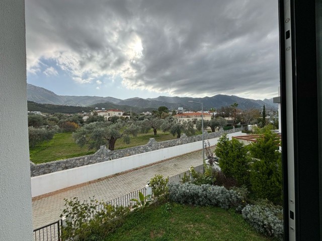 NEAR NECAT BRITISH COLLEGE IN GIRNE ALSANCAK!!!! NEW TWO-STOREY 3+2 LUX VILLA FOR SALE WITHIN THE SITE!!!! A MUST BE MISSED OPPORTUNITY FOR THOSE WHO LOVE PRIVACY AND SILENCE!!!