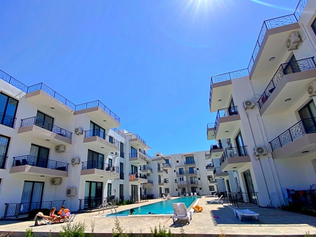 New apartment 2+1 in a small complex with a swimming pool, 200 meters to the beach