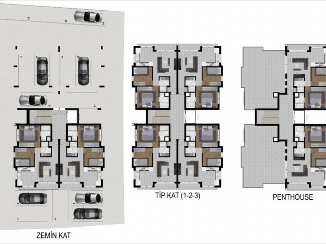 Hochwertige und erschwingliche 2+1 Penthouse-Wohnungen zum Verkauf in Gallipoli, Nikosia