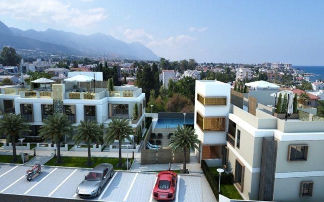 1 + 1 Apartments for Sale in Kyrenia Karaoglanoglu within Walking Distance of the Sea ** 