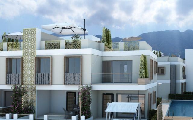 1 + 1 Apartments for Sale in Kyrenia Karaoglanoglu within Walking Distance of the Sea ** 