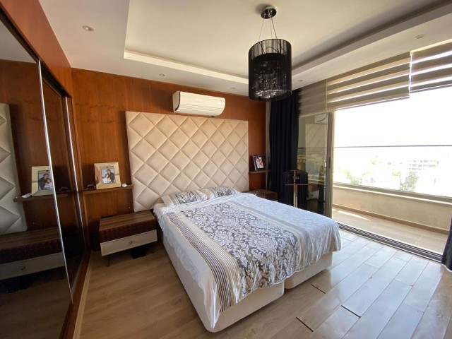 Penthouse for Rent in Kyrenia Center with 3+1 Jacuzzi, Central Heating System, Sea and Mountain Views