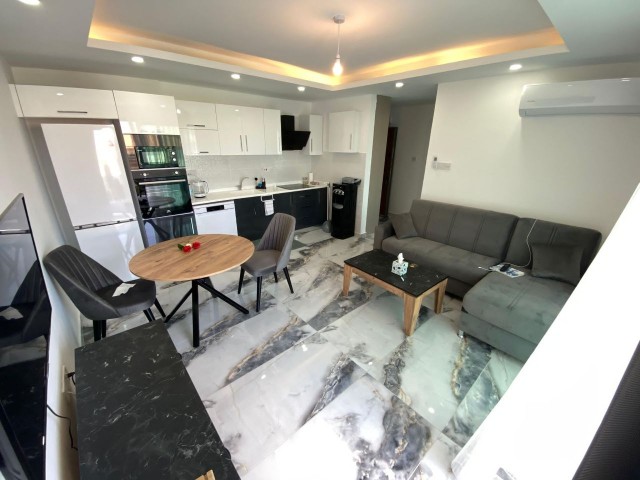 1+1 Fully Furnished Flat for Sale in a Complex with Pool, VAT Paid, Free of Charge in Kyrenia Alsancak