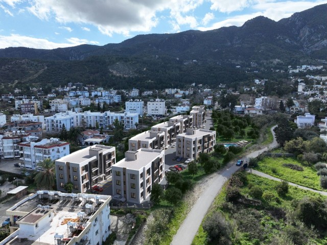 Opportunity for Sale from a Project with a Safe and Flexible Payment Plan 1+1 Flat in a Complex with a Pool in Girne Lapta