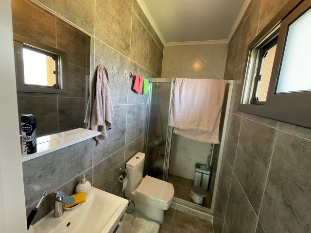 Fully Furnished, Sea and Mountain View, 1+1 Opportunity Penthouse Flat for Sale in Kyrenia Alsancak, in a Site with a Pool