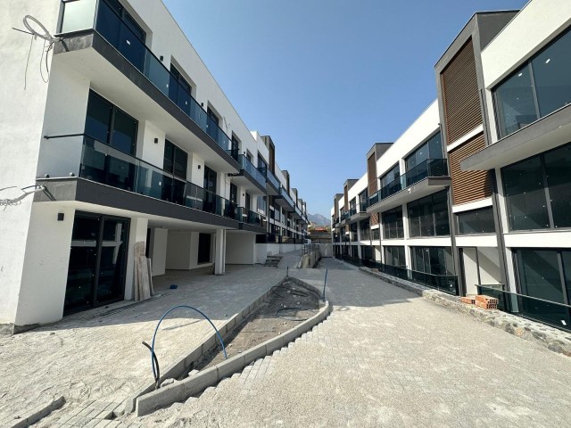 Opportunity 2+1 Completed Flats for Sale in a Site with a Pool in Alsancak, Kyrenia, with the Possibility of Payment in Installments