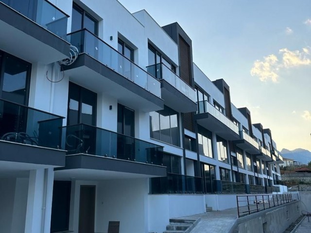 Opportunity 2+1 Completed Flats for Sale in a Site with a Pool in Alsancak, Kyrenia, with the Possibility of Payment in Installments