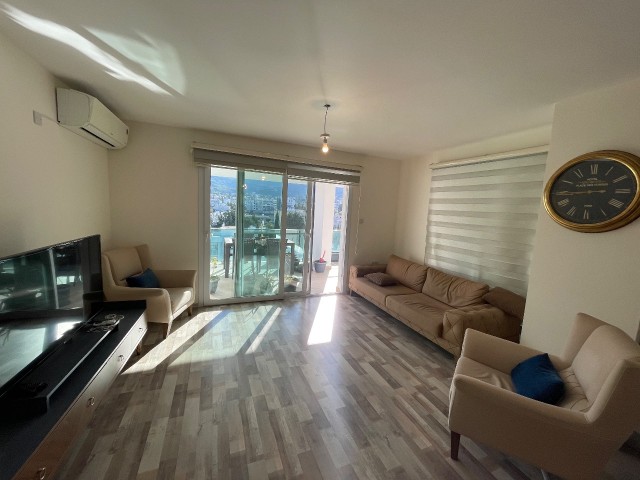 2+1 Fully Furnished Penthouse for Rent in Kyrenia Karakum