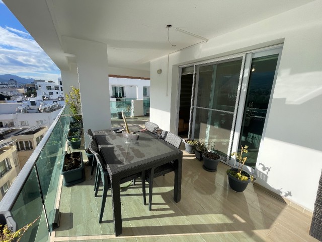 2+1 Fully Furnished Penthouse for Rent in Kyrenia Karakum