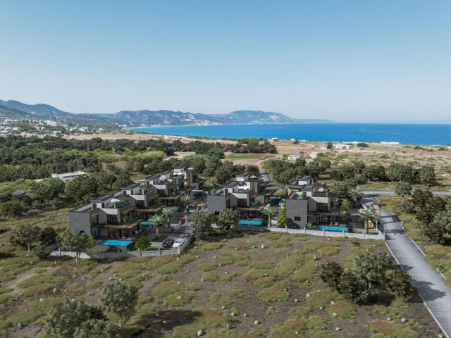 Girne Karşıyaka da Denize Sıfır, Her Odası Ebeveyn Banyolu,Ödeme Planlı Fırsat 4+1 Satılık Villa Projesi