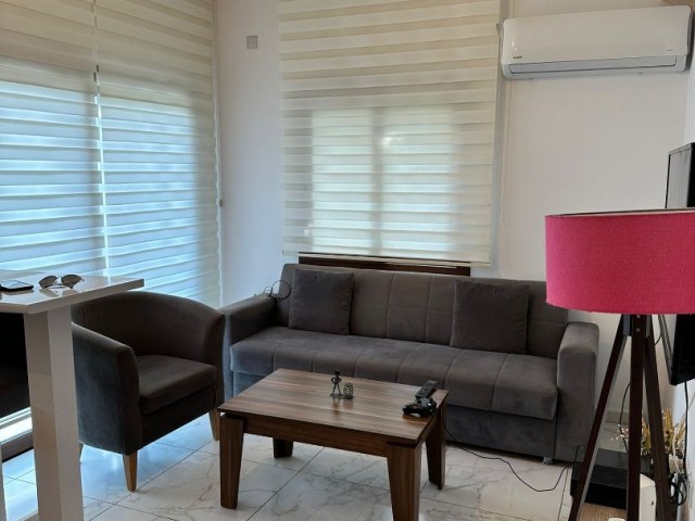 1+1 Opportunity Flat for Sale in Karaoğlanoğlu, Girne, with Balcony, Terrace, Fully Furnished, VAT Paid, No Cost