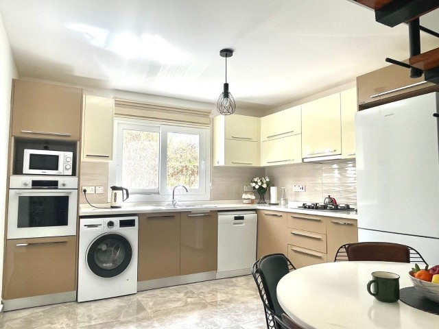 4+1 Opportunity Flat for Sale in Alsancak, Kyrenia, in a Centrally Located Site with a Garden and a Pool