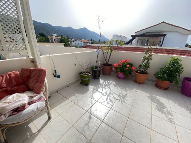 Fully renovated, fully furnished 3+1 flat with large private terrace in Çatalköy, Kyrenia