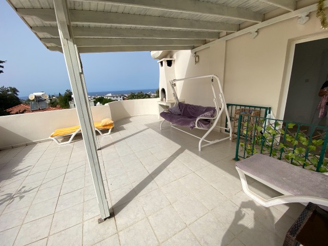 Fully renovated, fully furnished 3+1 flat with large private terrace in Çatalköy, Kyrenia