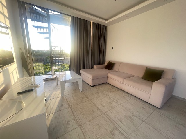1+1 Fully Furnished Fırsat Flat with Large Terrace Close to Merit Hotels in Kyrenia Alsancak