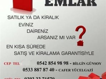 SATILIK VEYA KİRALIK 