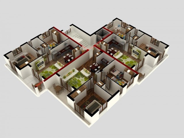 2+1 ZERO LUXURY APARTMENTS FOR SALE IN CANAKKALE CITY MALL DISTRICT ** 