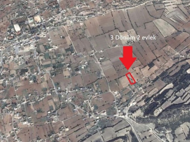 3 ACRES 2 EVLEK FIELDS WITH AN OFFICIAL ROAD OPEN FOR CONSTRUCTION IN KARPAZ ** 