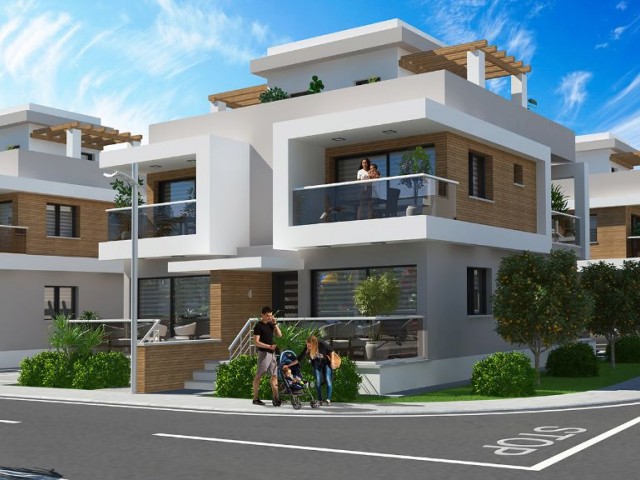 2+1 VILLAS FOR SALE IN LONG BEACH WITHIN WALKING DISTANCE OF THE SEA ** 