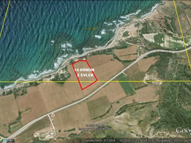 14 ACRES BY THE SEA IN BALALAN 2 EVLEK TURKISH COB FIELDS ** 