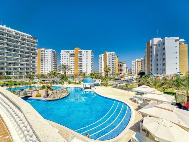 İSKELE LONG BEACH'TE DENİZE YÜRÜME MESAFESİNDE SATILIK 1+1 DAİRE 