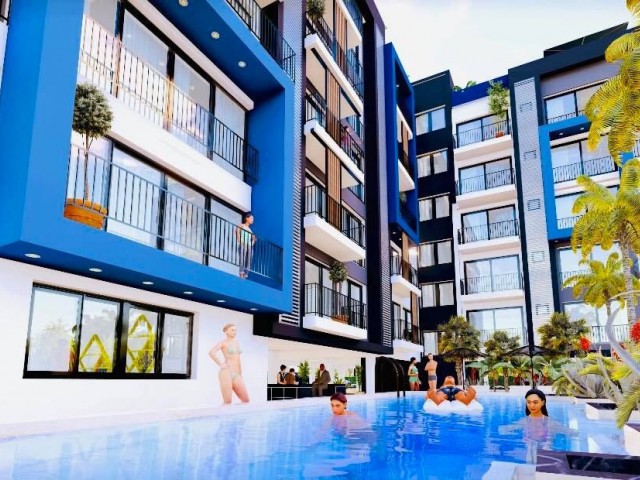 1+1 ZERO LUXURIOUS FLATS FOR SALE IN İSKELE LONGBEACH WITHIN WALKING DISTANCE TO THE SEA ** 