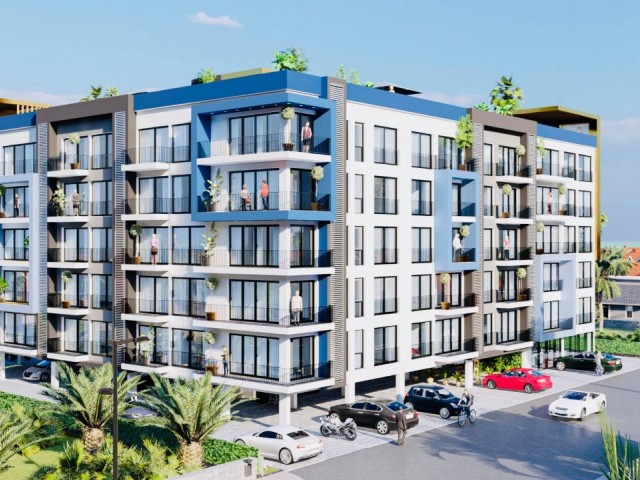 1+1 ZERO LUXURIOUS FLATS FOR SALE IN İSKELE LONGBEACH WITHIN WALKING DISTANCE TO THE SEA ** 