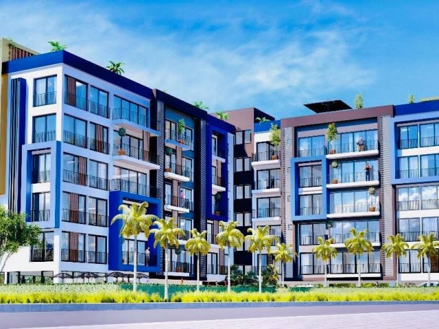 1+1 ZERO LUXURIOUS FLATS FOR SALE IN İSKELE LONGBEACH WITHIN WALKING DISTANCE TO THE SEA ** 