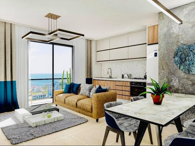 1+1 ZERO LUXURIOUS FLATS FOR SALE IN İSKELE LONGBEACH WITHIN WALKING DISTANCE TO THE SEA ** 