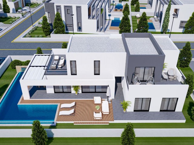 LUXURY ZERO VILLAS WITH 4+1 POOLS FOR SALE IN YENIBOGAZICI ** 