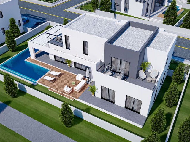 LUXURY ZERO VILLAS WITH 4+1 POOLS FOR SALE IN YENIBOGAZICI ** 