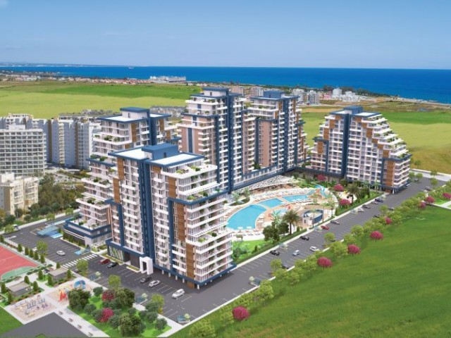 2+1 ZERO LUXURIOUS FLAT FOR SALE IN İSKELE LONG BEACH WALKING DISTANCE TO THE SEA