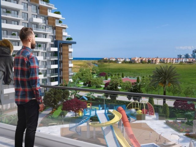 2+1 ZERO LUXURIOUS FLAT FOR SALE IN İSKELE LONG BEACH WALKING DISTANCE TO THE SEA