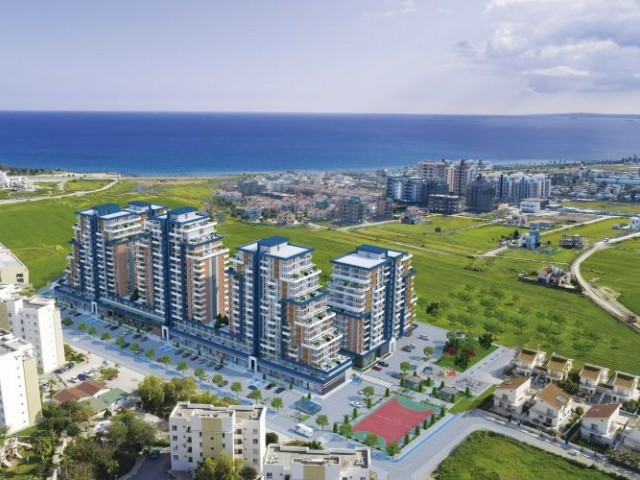 2+1 ZERO LUXURIOUS FLAT FOR SALE IN İSKELE LONG BEACH WALKING DISTANCE TO THE SEA