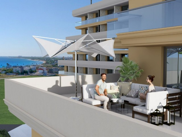 ZERO LUXURIOUS FLATS FOR SALE IN İSKELE LONG BEACH WITHIN WALKING DISTANCE TO THE SEA