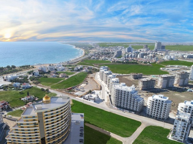 NULL LUXURIÖSE WOHNUNGEN ZUM VERKAUF IN İSKELE LONG BEACH, IN FÜHRLICHER ENTFERNUNG ZUM MEER