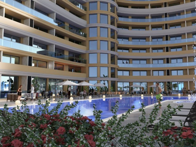 1+1 ZERO LUXURIOUS FLATS FOR SALE IN İSKELE LONG BEACH WITHIN WALKING DISTANCE TO THE SEA