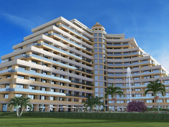 1+1 ZERO LUXURIOUS FLATS FOR SALE IN İSKELE LONG BEACH WITHIN WALKING DISTANCE TO THE SEA