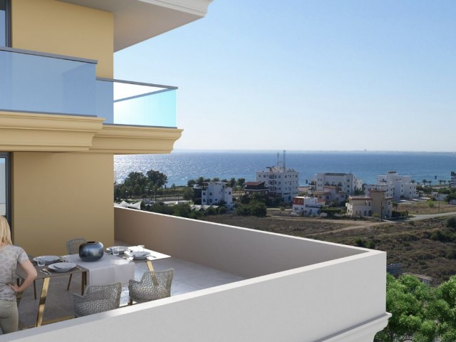 1+1 ZERO LUXURIOUS FLATS FOR SALE IN İSKELE LONG BEACH WITHIN WALKING DISTANCE TO THE SEA