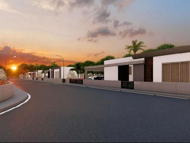 3+1 POOL ZERO LUXURIOUS SINGLE STOREY VILLAS FOR SALE IN YENİBOĞAZİÇİ