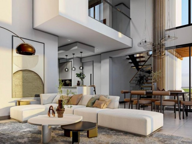 2+1 ZERO LUXURIOUS LOFT FLATS FOR SALE IN İSKELE BAHÇELER