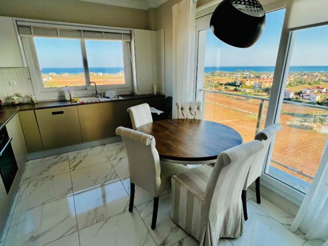 3+1 LUXURY FLAT FOR SALE WITH STUNNING SEA VIEW IN İSKELE BAHÇELER