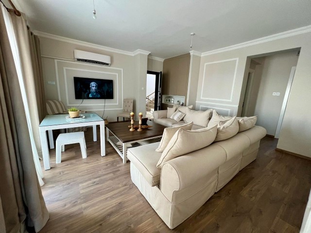 3+1 LUXURY FLAT FOR SALE WITH STUNNING SEA VIEW IN İSKELE BAHÇELER