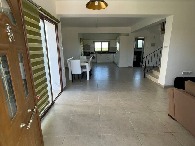 3+1 TRIPLEX TWIN VILLA WITH GARDEN FOR SALE IN İSKELE BAHÇELER