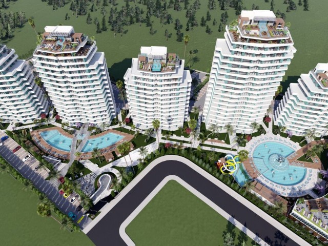 NEW LUXURY FLATS FOR SALE IN İSKELE LONG BEACH, WALKING DISTANCE TO THE SEA