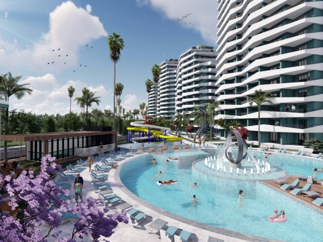 NEUE LUXUSWOHNUNGEN ZUM VERKAUF IN İSKELE LONG BEACH, NUR fußläufig zum Meer